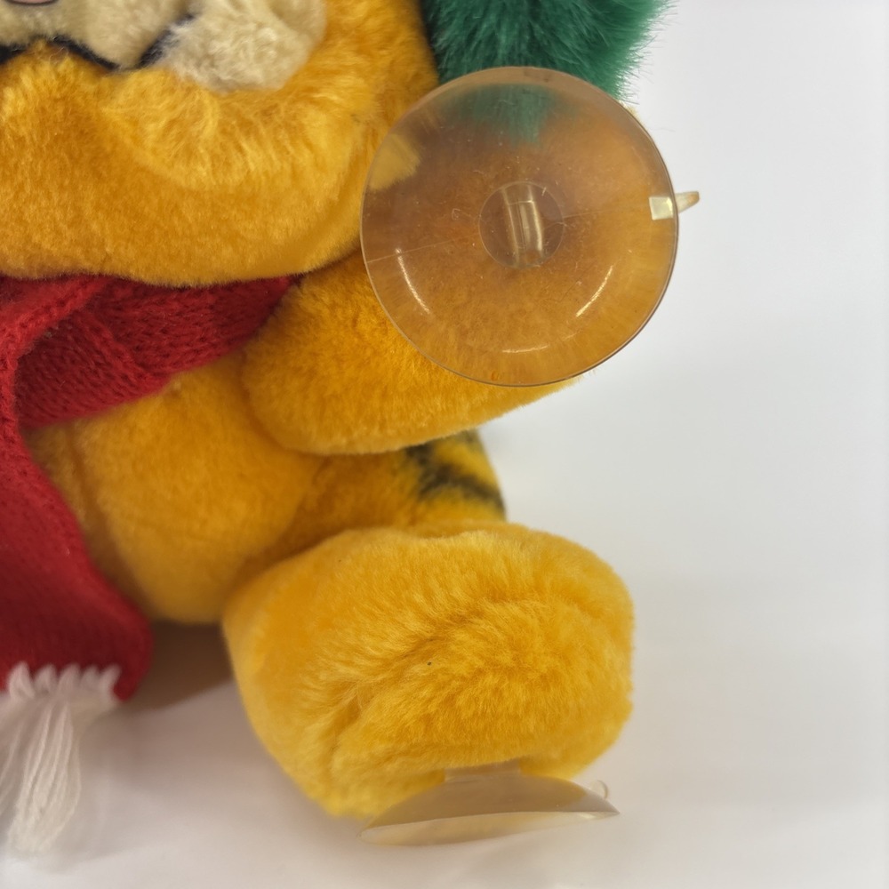 GARFIELD 6.5" Plush Window SUCTION CUP 1978 1981 Dakin Inc Christmas Vintage - Picture 3 of 8